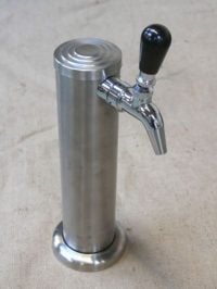 Single Tap Brushed Stainless Font